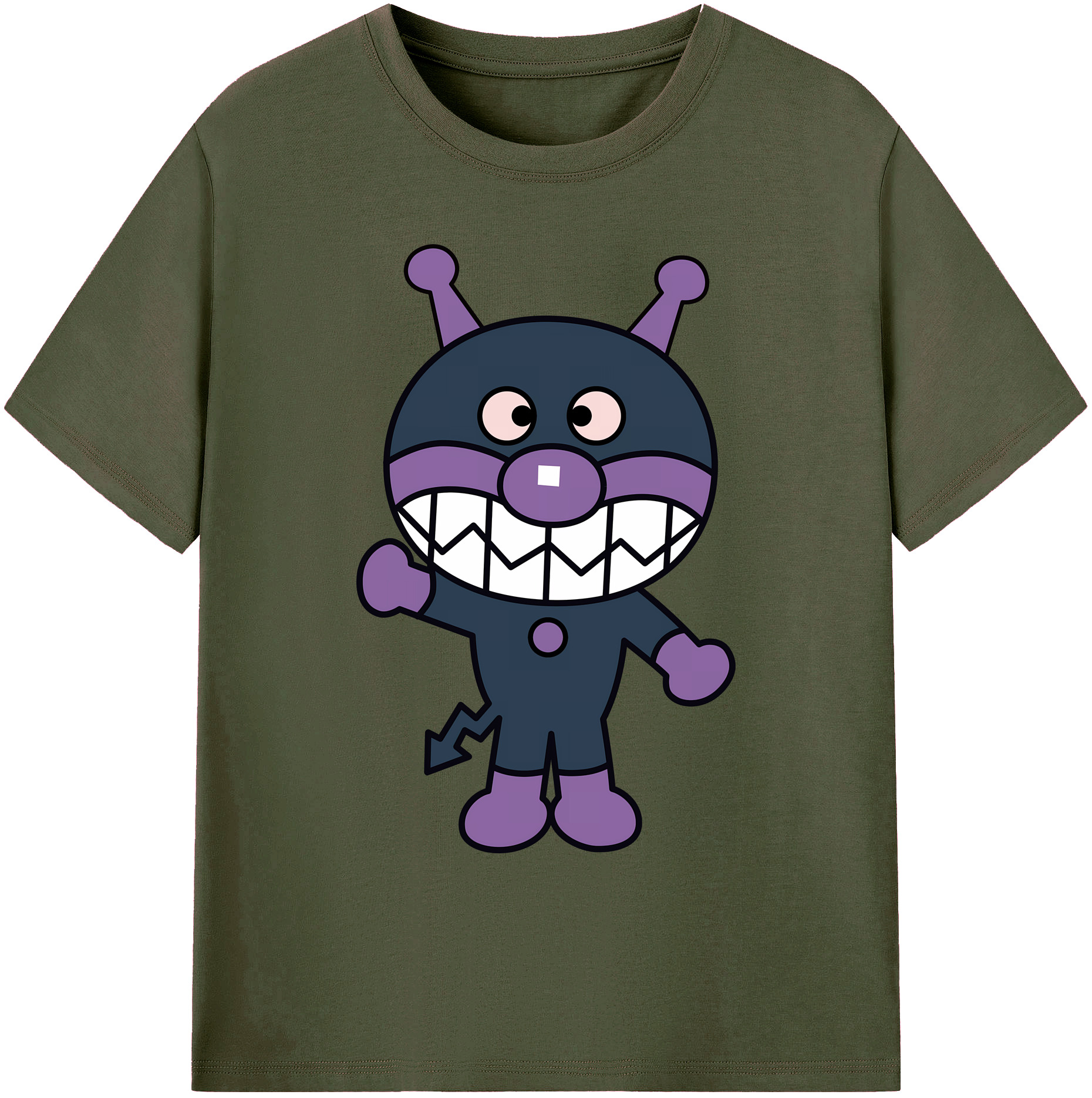 （画像用） アンパンマン Anpanman 綿100％ メンズ半袖Tシャツ｜肌触りやわらか＆通気性